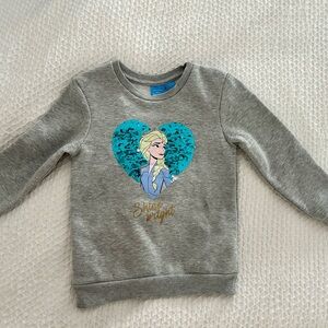 Disney Elsa Frozen Sequin Sweatshirt top - Toddler Girl 4-5 Years